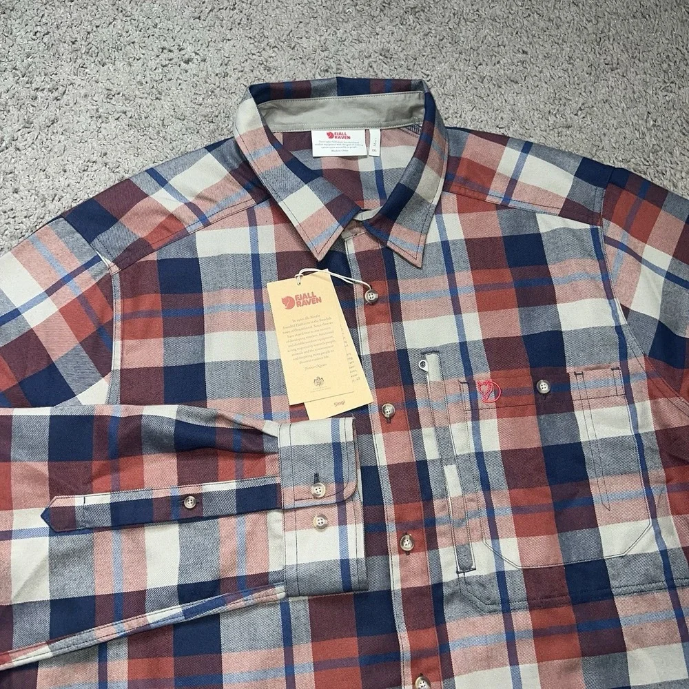 NWT Fjallraven Fjallglim Men's Shirt Autumn Leaf Men 2XL‎